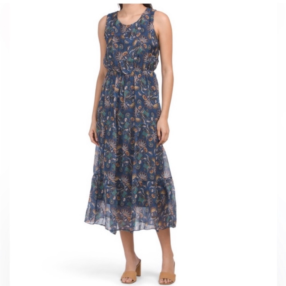 Anthropologie Laura Guidotti Long Sleevless Dress - M